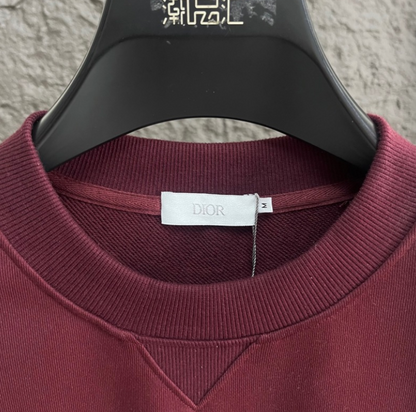 DIOR 2026FW CD EMBOSSED MINIMALIST CREWNECK SWEATSHIRT – 1:1 HIGH END