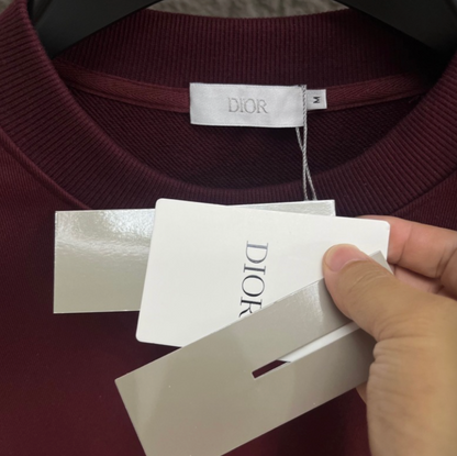 DIOR 2026FW CD EMBOSSED MINIMALIST CREWNECK SWEATSHIRT – 1:1 HIGH END