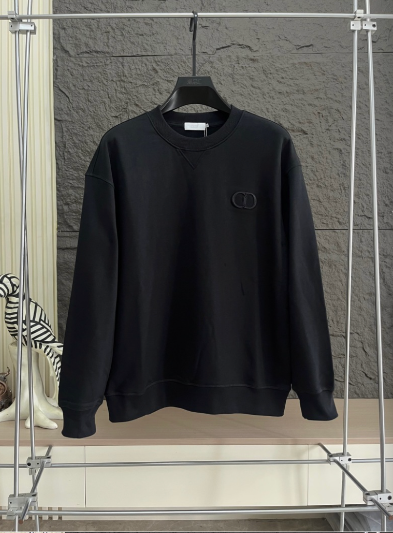 DIOR 2026FW CD EMBOSSED MINIMALIST CREWNECK SWEATSHIRT – 1:1 HIGH END