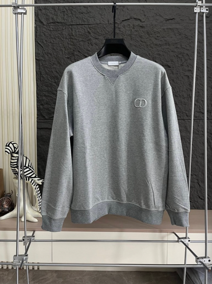 DIOR 2026FW CD EMBOSSED MINIMALIST CREWNECK SWEATSHIRT – 1:1 HIGH END