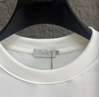 DIOR 2026FW CD EMBROIDERED BOUCLÉ MONOGRAM CREWNECK SWEATSHIRT– 1:1 HIGH END