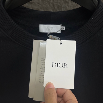 DIOR 2026FW CD EMBROIDERED BOUCLÉ MONOGRAM CREWNECK SWEATSHIRT– 1:1 HIGH END