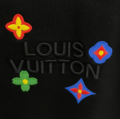 LOUIS VUITTON LV 2026FW MONOGRAM FLOWER MULTI-COLOR EMBROIDERED CREWNECK SWEATSHIRT– 1:1 HIGH END