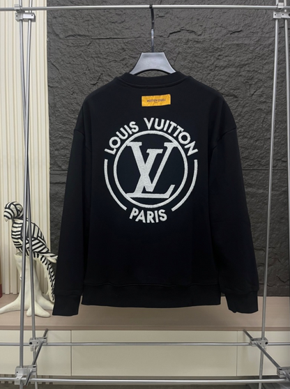 LOUIS VUITTON LV 2026FW CIRCLE INITIALS EMBROIDERED CREWNECK SWEATSHIRT – 1:1 HIGH END
