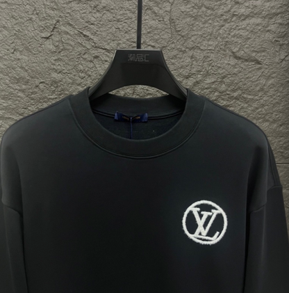 LOUIS VUITTON LV 2026FW CIRCLE INITIALS EMBROIDERED CREWNECK SWEATSHIRT – 1:1 HIGH END