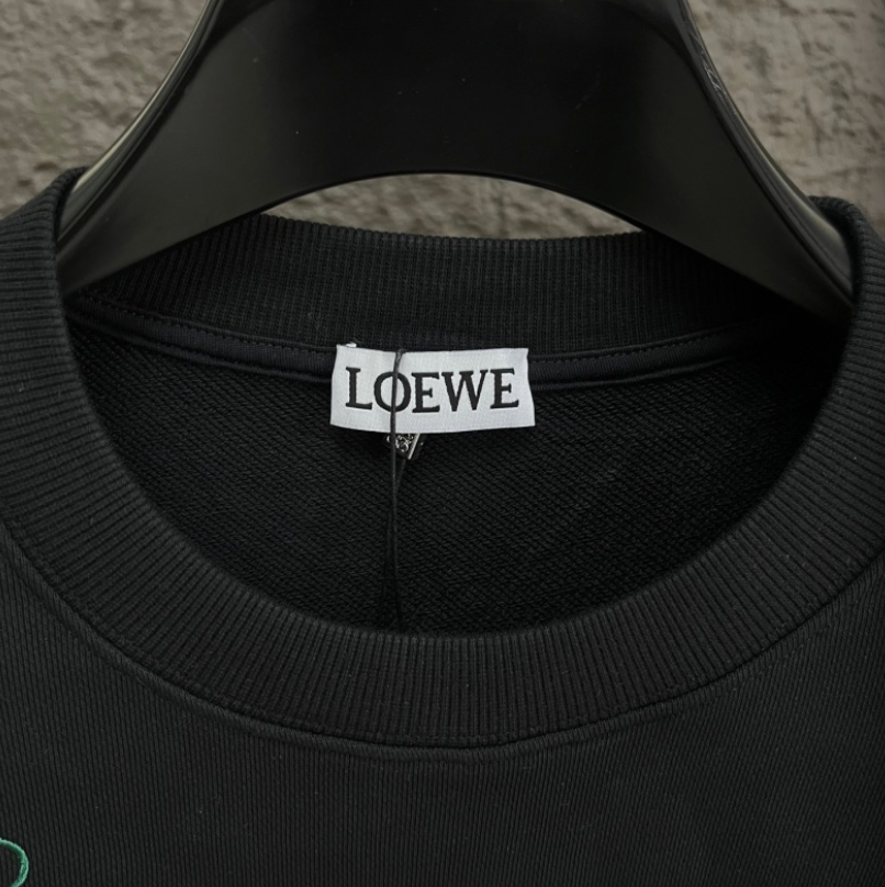 LOEWE 2026FW MULTI-COLOR ANAGRAM MONOGRAM BALLOON CREWNECK SWEATSHIRT– 1:1 HIGH END