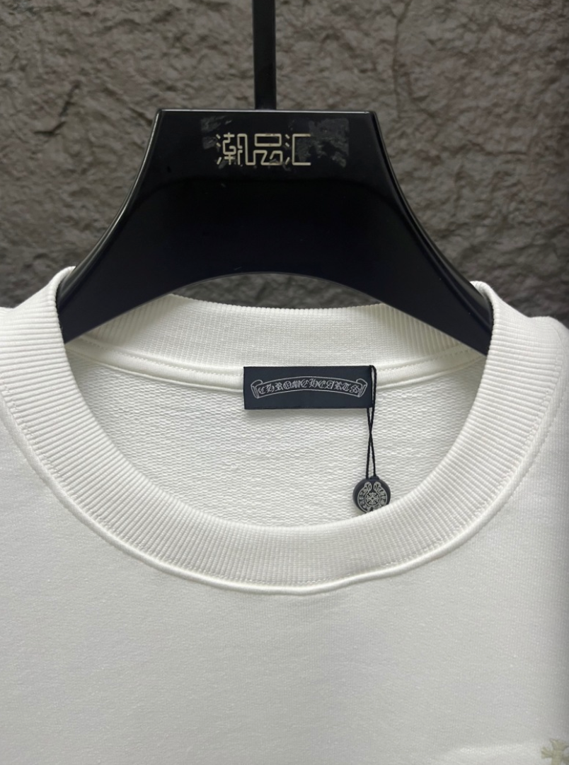 CHROME HEARTS CH 2026FW MULTI-COLOR CEMETERY CROSS POCKET CREWNECK SWEATSHIRT – 1:1 HIGH END