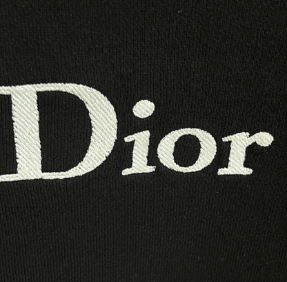 DIOR 2026FW EMBROIDERED SIGNATURE LOGO HOODIE – 1:1 HIGH END