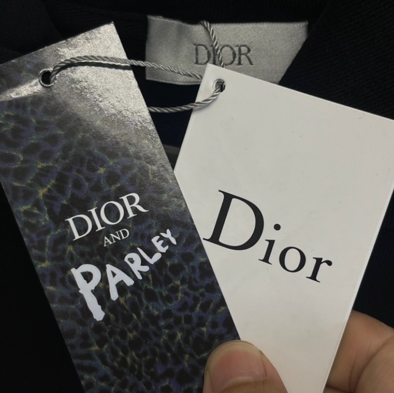 DIOR 2026FW EMBROIDERED SIGNATURE LOGO HOODIE – 1:1 HIGH END