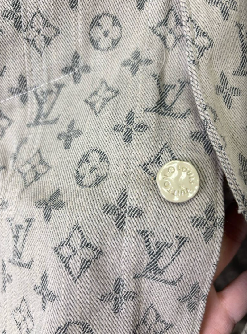 LOUIS VUITTON LV PREMIUM JACQUARD MONOGRAM DENIM JACKET– 1:1 HIGH END
