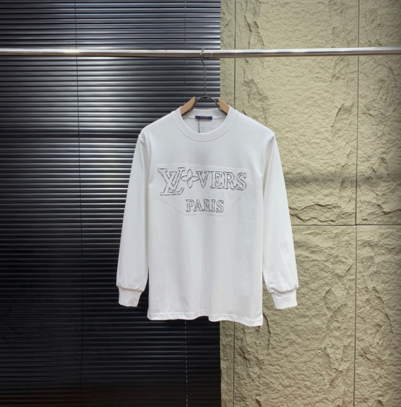 LOUIS VUITTON LV LOVERS PARIS EMBROIDERED LONG SLEEVE T-SHIRT – 1:1 HIGH END