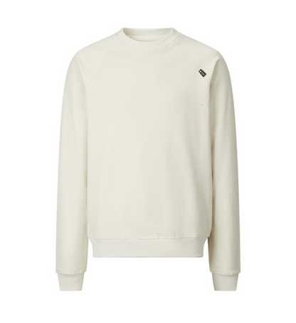 PRADA 2026FW MINIMALIST WOVEN LABEL HEAVYWEIGHT CREWNECK SWEATSHIRT – 1:1 HIGH END