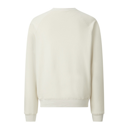 PRADA 2026FW MINIMALIST WOVEN LABEL HEAVYWEIGHT CREWNECK SWEATSHIRT – 1:1 HIGH END