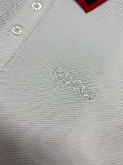 GUCCI RETRO CONTRAST COLLAR LONG SLEEVE PIQUÉ POLO SHIRT– 1:1 HIGH END