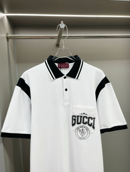 GUCCI CONTRAST COLLAR LOGO POLO SHIRT– 1:1 HIGH END