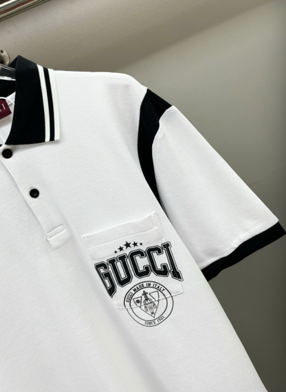 GUCCI CONTRAST COLLAR LOGO POLO SHIRT– 1:1 HIGH END
