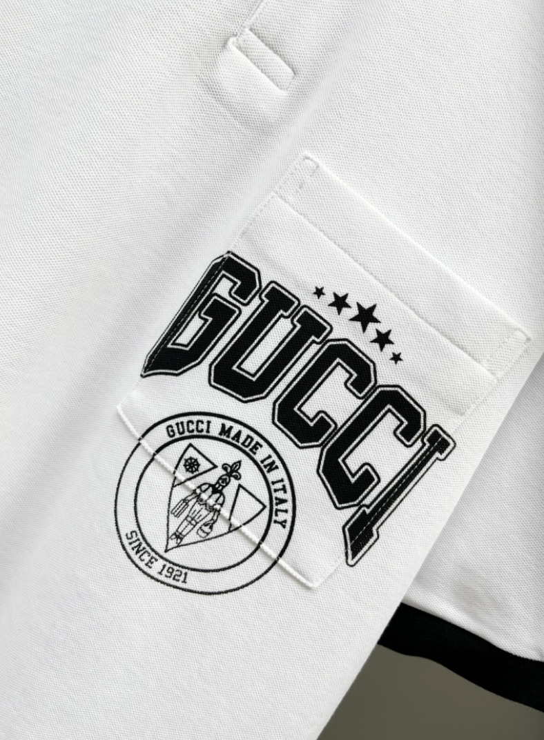 GUCCI CONTRAST COLLAR LOGO POLO SHIRT– 1:1 HIGH END