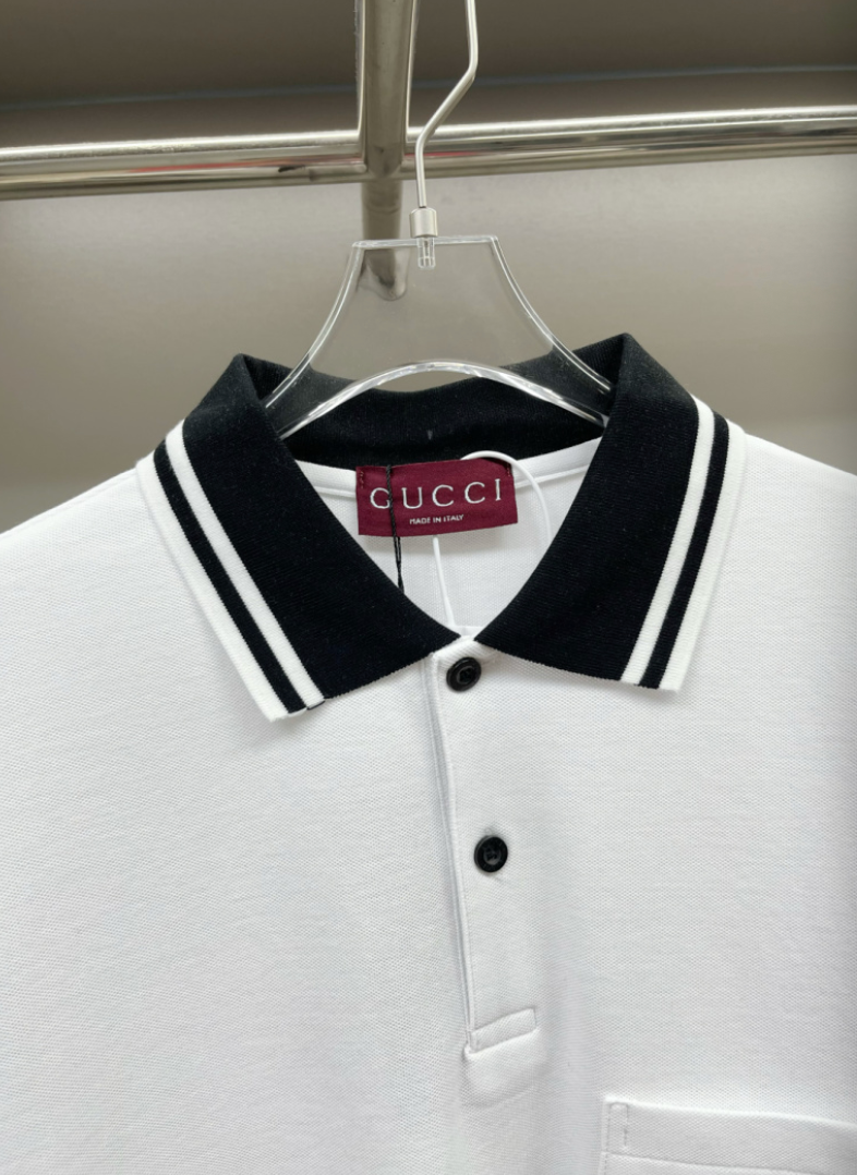 GUCCI CONTRAST COLLAR LOGO POLO SHIRT– 1:1 HIGH END