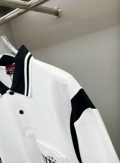 GUCCI CONTRAST COLLAR LOGO POLO SHIRT– 1:1 HIGH END
