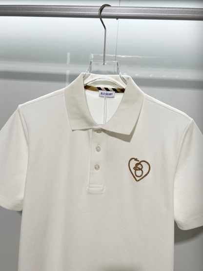 BURBERRY HEART LOGO POLO SHIRT – 1:1 HIGH END