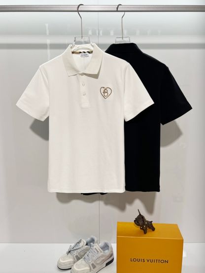 BURBERRY HEART LOGO POLO SHIRT – 1:1 HIGH END