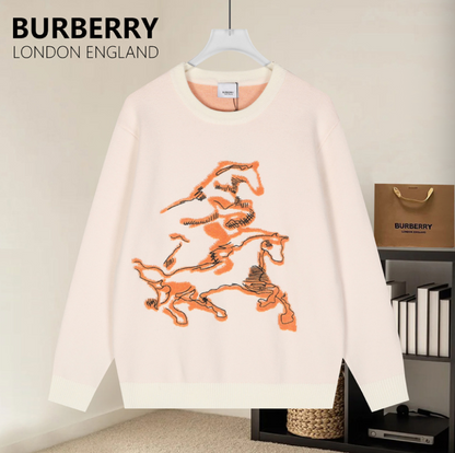 BURBERRY EQUESTRIAN KNIGHT WOOL SWEATER – 1:1 HIGH END