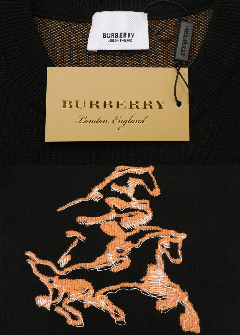 BURBERRY EQUESTRIAN KNIGHT WOOL SWEATER – 1:1 HIGH END