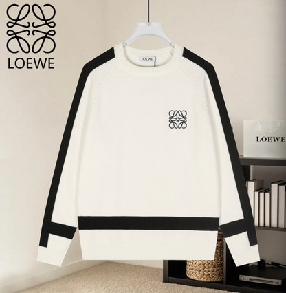 LOEWE ANAGRAM CONTRAST WOOL SWEATER– 1:1 HIGH END