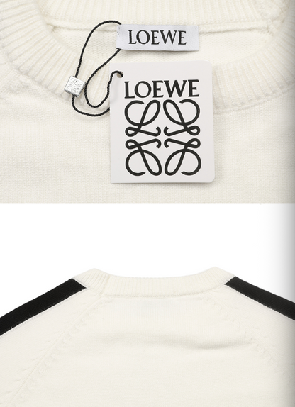 LOEWE ANAGRAM CONTRAST WOOL SWEATER– 1:1 HIGH END