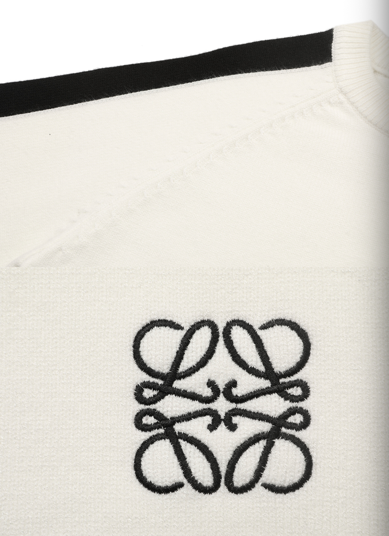 LOEWE ANAGRAM CONTRAST WOOL SWEATER– 1:1 HIGH END
