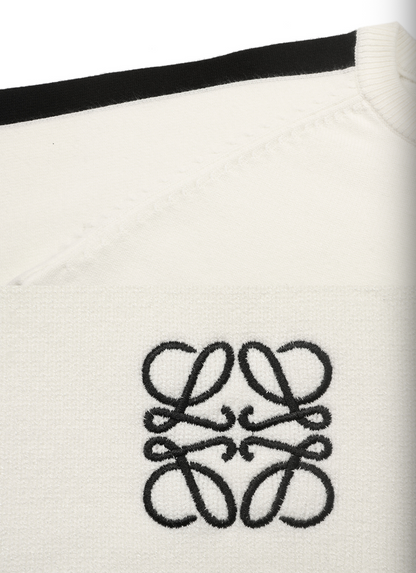 LOEWE ANAGRAM CONTRAST WOOL SWEATER– 1:1 HIGH END