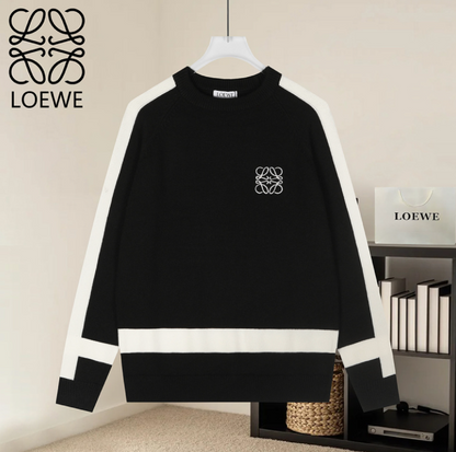 LOEWE ANAGRAM CONTRAST WOOL SWEATER– 1:1 HIGH END