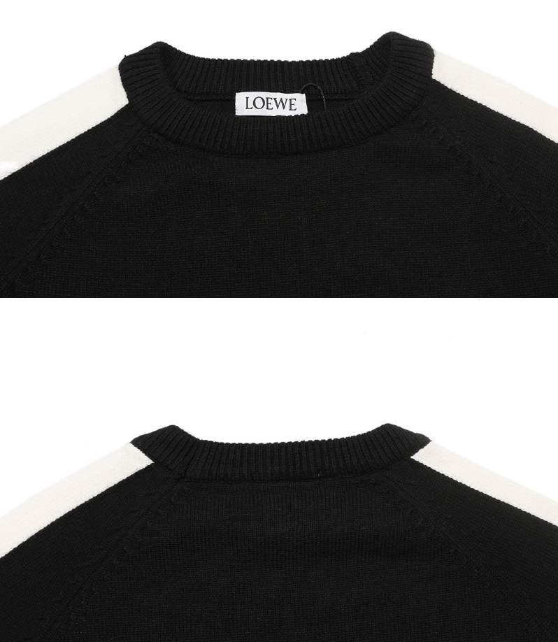LOEWE ANAGRAM CONTRAST WOOL SWEATER– 1:1 HIGH END
