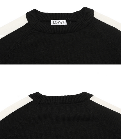 LOEWE ANAGRAM CONTRAST WOOL SWEATER– 1:1 HIGH END