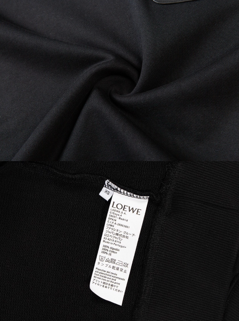 LOEWE ANAGRAM LEATHER PATCH HOODIE– 1:1 HIGH END