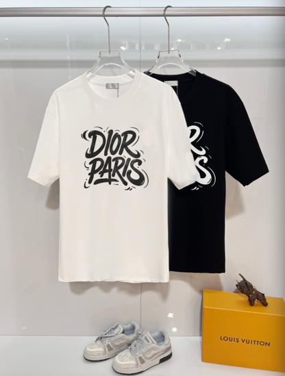 DIOR PARIS GRADIENT LOGO T-SHIRT – 1:1 HIGH END