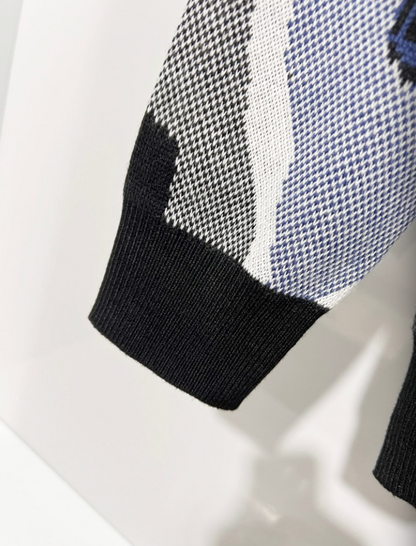 FENDI MONOGRAM JACQUARD RETRO KNIT SWEATER – 1:1 HIGH END