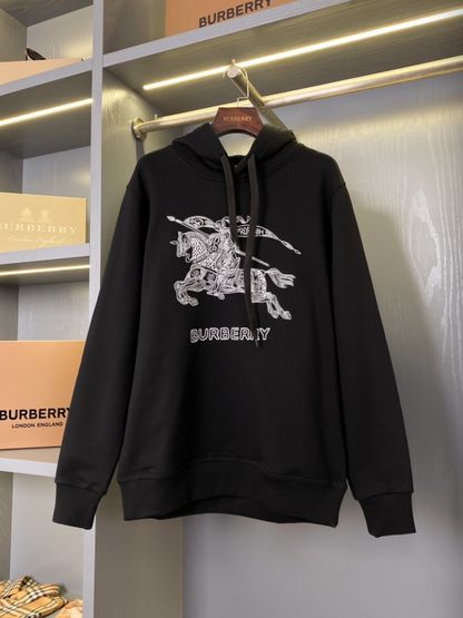 BURBERRY EMBROIDERED EKD OVERSIZED HOODIE– 1:1 HIGH END