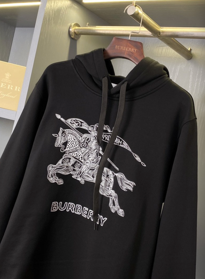 BURBERRY EMBROIDERED EKD OVERSIZED HOODIE– 1:1 HIGH END