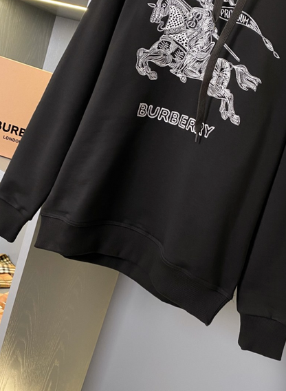 BURBERRY EMBROIDERED EKD OVERSIZED HOODIE– 1:1 HIGH END