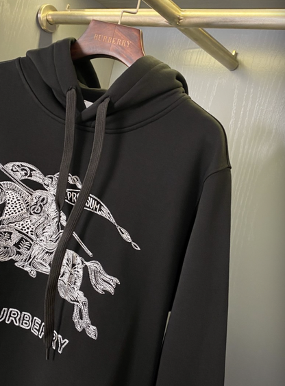 BURBERRY EMBROIDERED EKD OVERSIZED HOODIE– 1:1 HIGH END