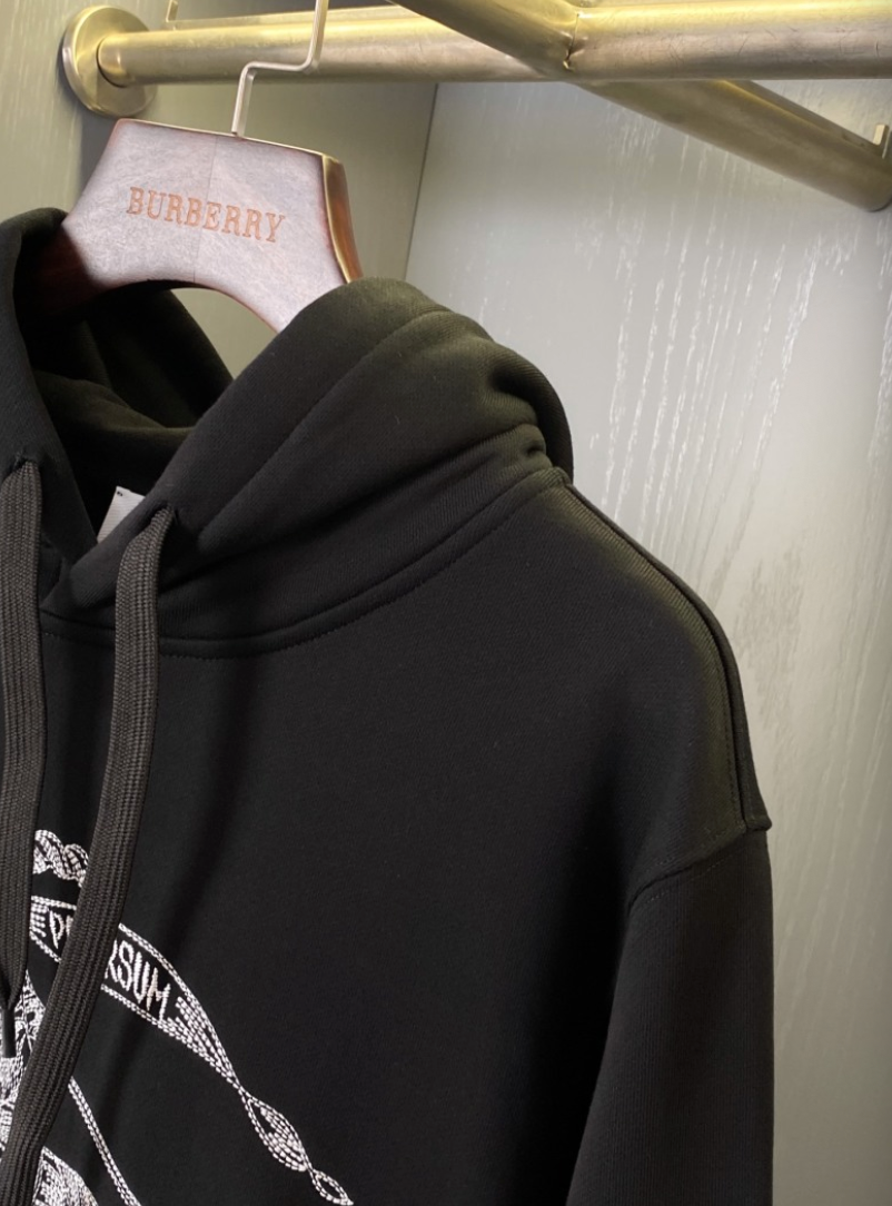 BURBERRY EMBROIDERED EKD OVERSIZED HOODIE– 1:1 HIGH END