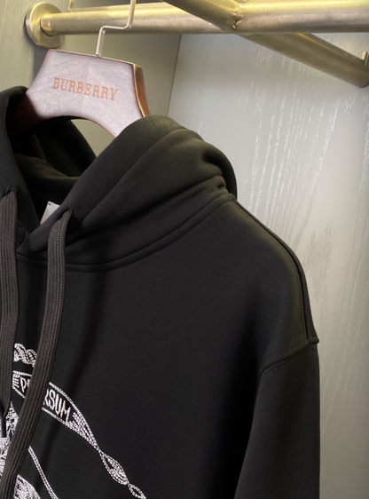 BURBERRY EMBROIDERED EKD OVERSIZED HOODIE– 1:1 HIGH END