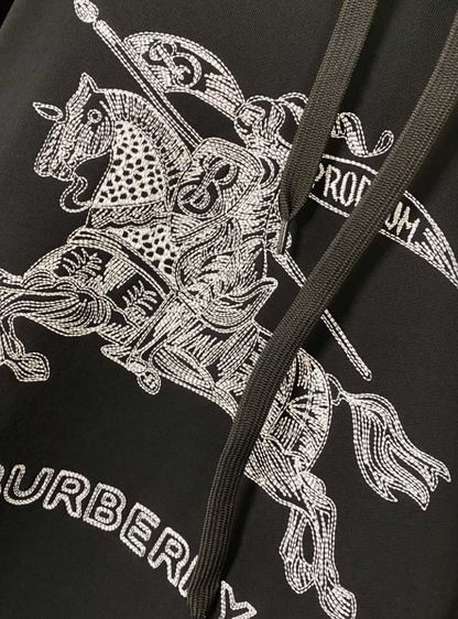 BURBERRY EMBROIDERED EKD OVERSIZED HOODIE– 1:1 HIGH END