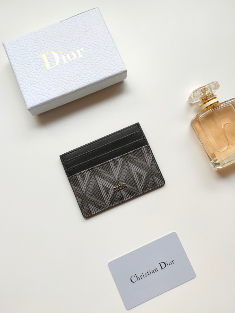 DIOR CD DIAMOND RETRO SLIM CARD HOLDER – FULL SET – 1:1 HIGH END