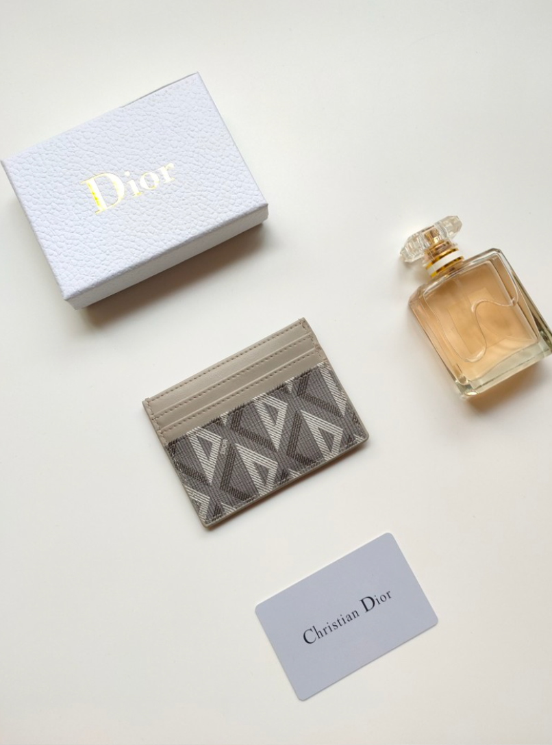 DIOR CD DIAMOND RETRO SLIM CARD HOLDER – FULL SET – 1:1 HIGH END