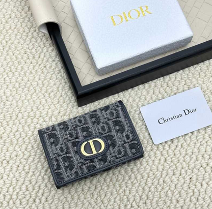 DIOR OBLIQUE CD RETRO ACCORDION CARD HOLDER COLLECTION – FULL SET – 1:1 HIGH END