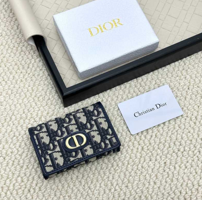 DIOR OBLIQUE CD RETRO ACCORDION CARD HOLDER COLLECTION – FULL SET – 1:1 HIGH END