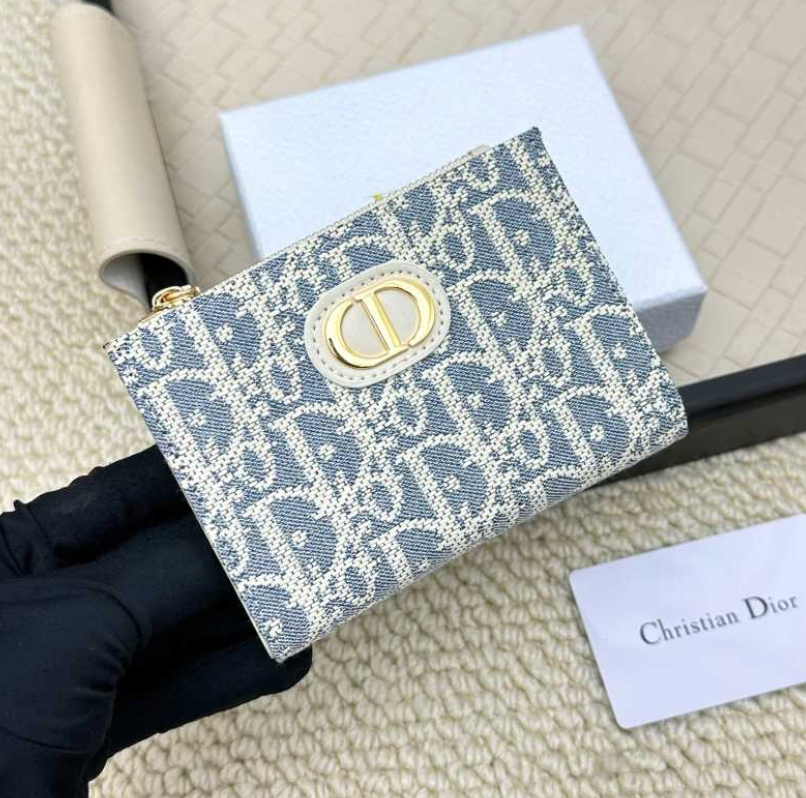 DIOR CARO DAHLIA RETRO COMPACT WALLET COLLECTION – FULL SET – 1:1 HIGH END