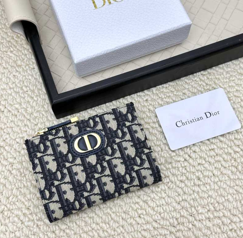 DIOR CARO DAHLIA RETRO COMPACT WALLET COLLECTION – FULL SET – 1:1 HIGH END